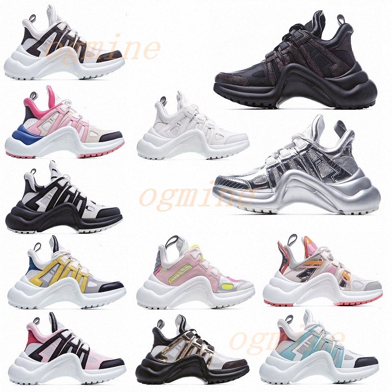 

2021 fashion casual archlight genuine leather dad shoe sneakers shoes mesh black breathable bows platform popular stylis 35-40 o1#, Need og box