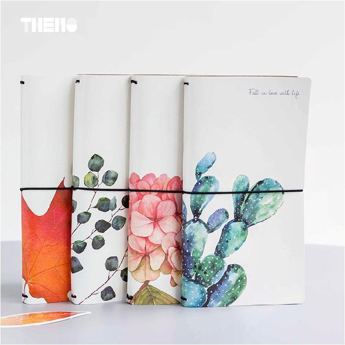 

Creative Cactus Leaves PU Leather Cover Planner Notebook Diary Book Exercise Composition Binding Note Notepad Gift Stationery1