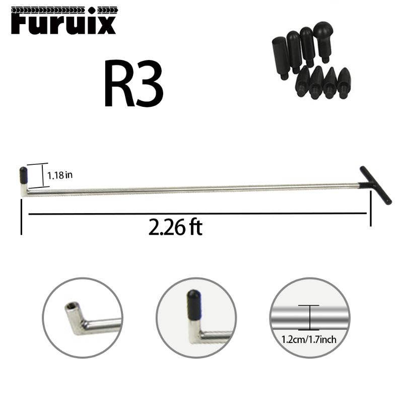

Furuix Tools Paintless Dent Repair Tools Rods Dent Puller Car Removal for hail damage repair kit (R3