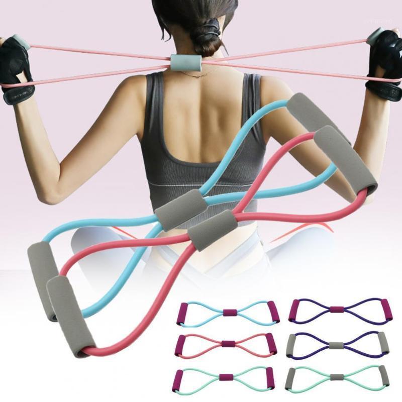 

8-Shape Gym Yoga Tension Exercise Pull Rope 8 Word Chest Developer Resistance Elastic Rubber Band Strength Training Fitness Tool1
