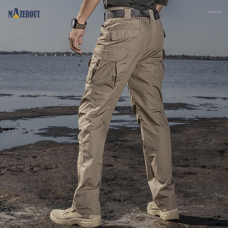 

Summer City Tactical Cargo Pants Men Combat SWAT Army Pants Cotton Multi- Pockets Man Casual Trousers XXXL1, Black