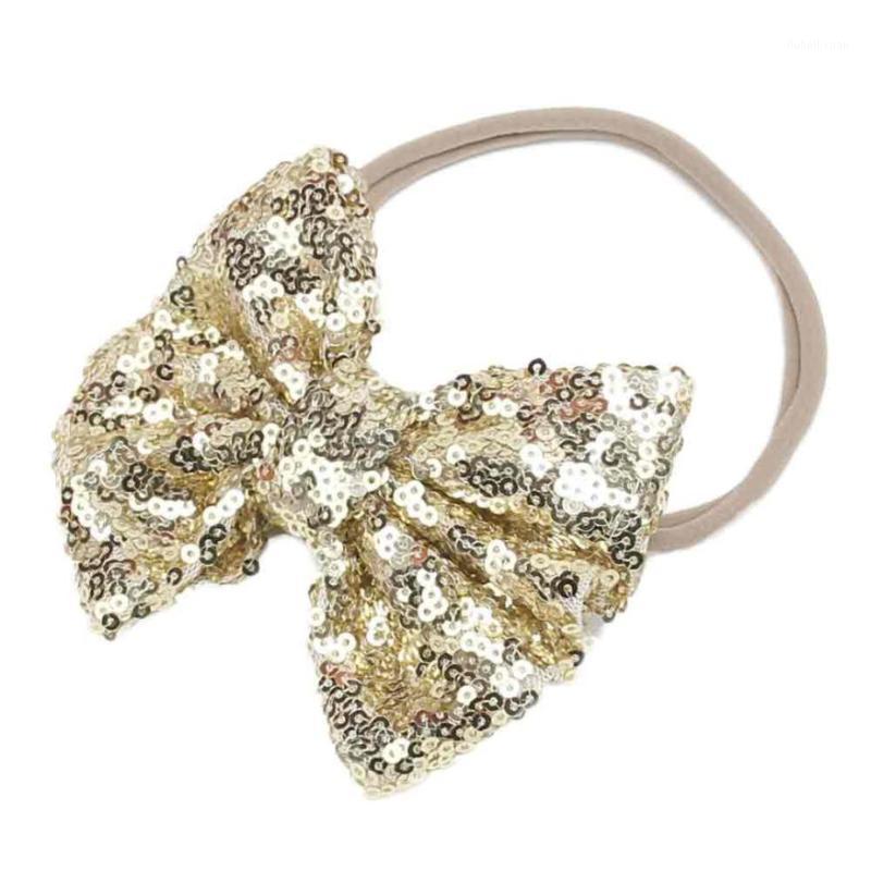 

#5 2020 Fashion NEW Sequins Bowknot Elastic Kids Girl Hairband Phtography Props Sequins Free ship1