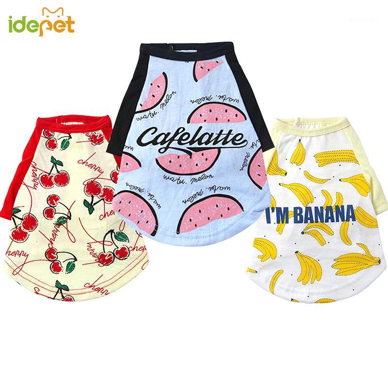 

Pet Dog Clothes For Dogs Pets Clothing Small Medium Dog Shirts Fruit Pet Hoodies For Dogs Costume Chihuahua Cat Clothing Vest 301, Watermelon