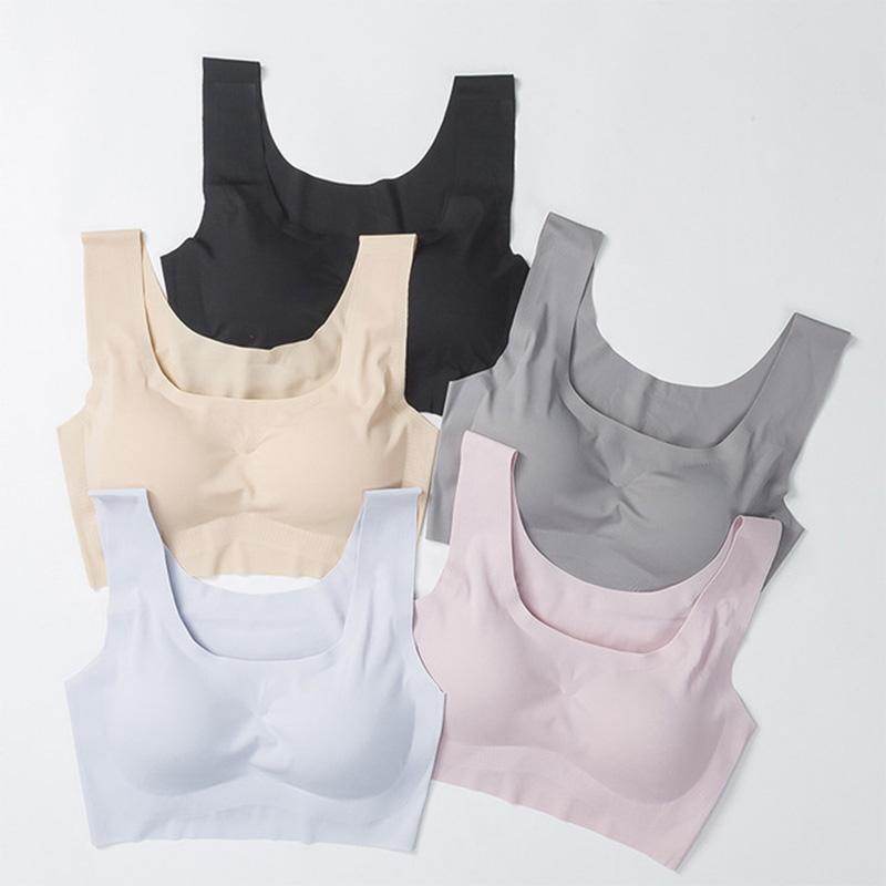

Seamless Sports Bra Women Fitness Top Yoga Bra For Cup A-D Black White Running Yoga Gym Crop Top Women Push Up Sport Bh