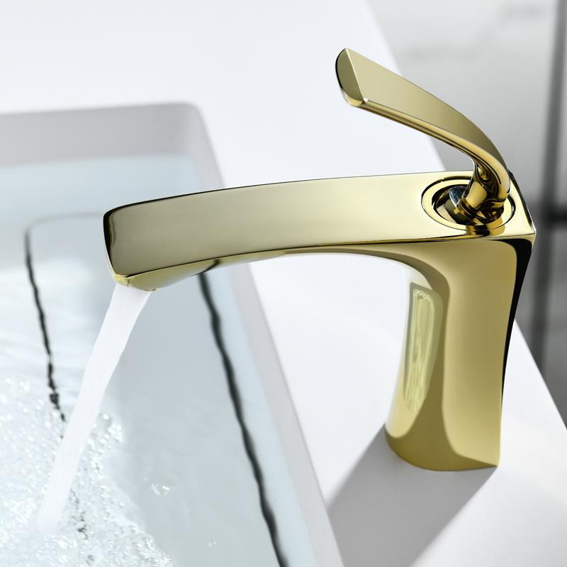 

Beiluode Brass Basin Faucet Solid Cold & Hot Water Bathroom Faucet Single Handle Water Sink Tap Bathroom Accessories MT2034