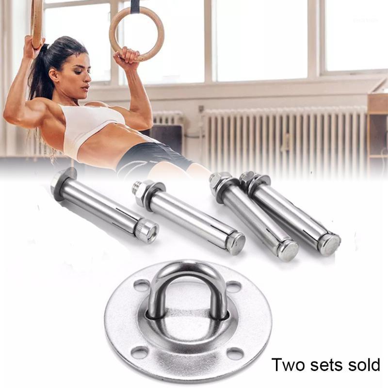 

2set Fixed Buckle Suspension Stainless Steel Hammock Mounting Hook Ceiling Wall Aerial Anchor Hanging Plate Swing Accessories1