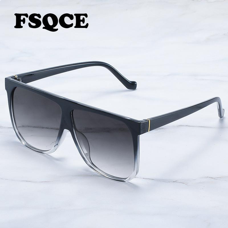 

FSQCE Fashion Square Sunglasses Women Oversize Frame Big New Design Vintage Luxury High Quality Sun Glasses UV400