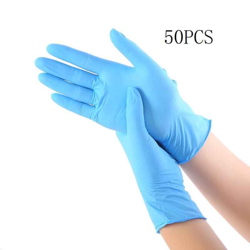 

50pcs Disposable Nitrile gloves Beauty tattoo protective gloves Labor insurance Neutral / industrial for home