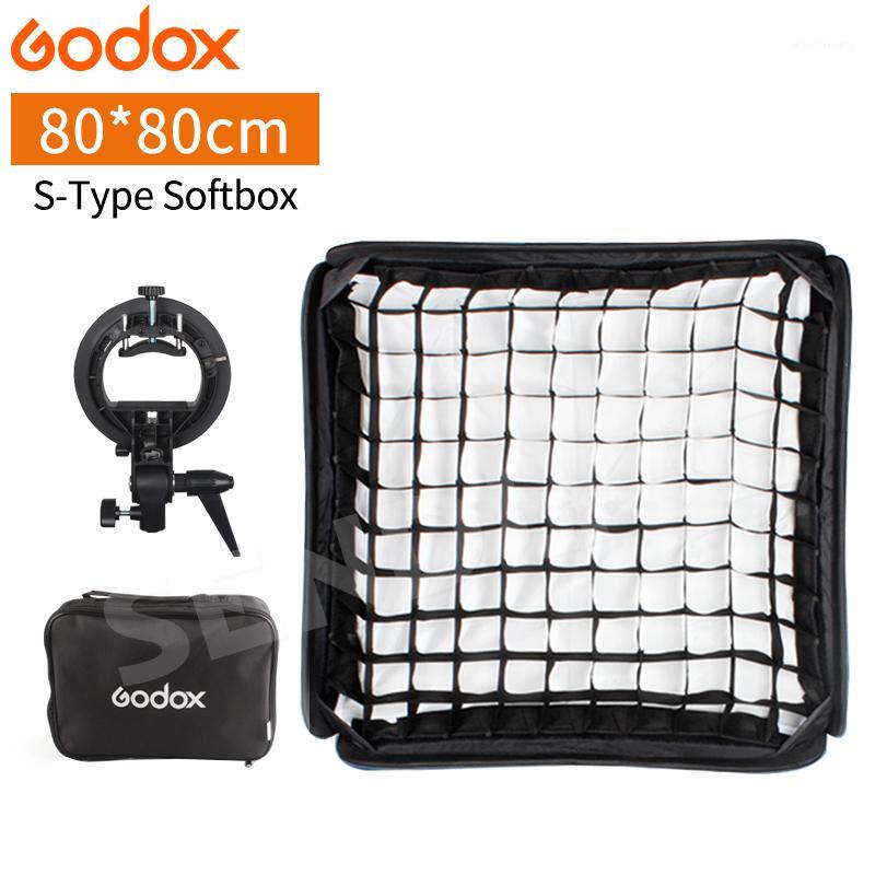 

Godox 80*80cm Softbox with Carry Bag+ S type Bracket + Honeycomb Grid Mount Kit for Camera Flash Speedlite Studio Shooting1