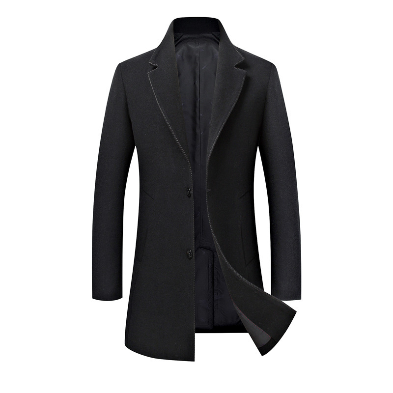

2021 The New Double Woolen Blazer Breasted Hot Coarse Winter Luxury Casual Male Thin Grey Jacket Yaaa, Alcohol