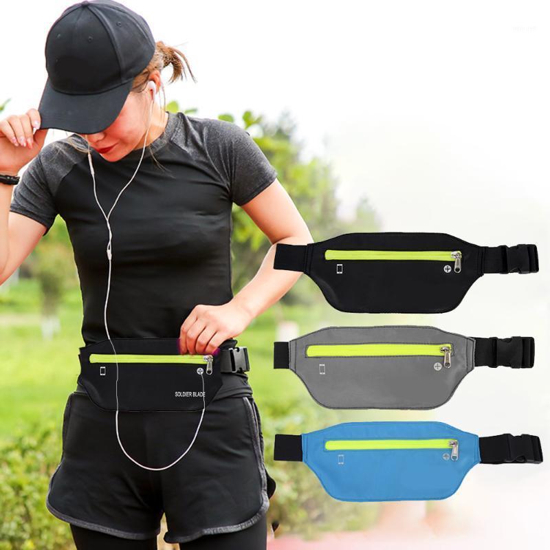 

Outdoor Running Belt Waist Pack Waterproof Fanny Pack Running Sports Belt Waist Pouch Men Phone Bag Ladies Bags1, Black
