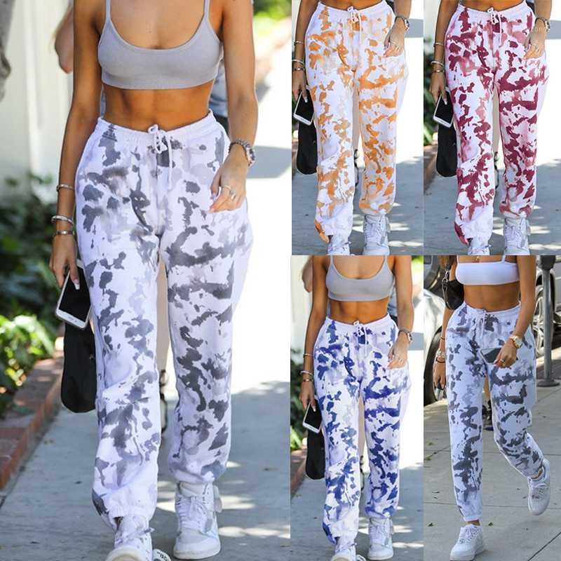 

Sweatpants Women 2020 Casual Loose Elastic Waist Harem Pants Tie Dye Fashion Hip Hop High Waist Trousers Loose Pants Jogger1, Blue