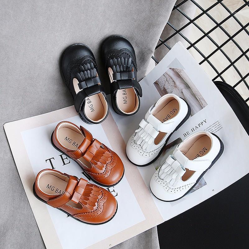 

Toddler Tassel Shoes 2020 New Fashion Korean Children Girls Spring Autumn Pu Breathable Princess Shoes Kids Shoe Girl Baby Shoe1, White