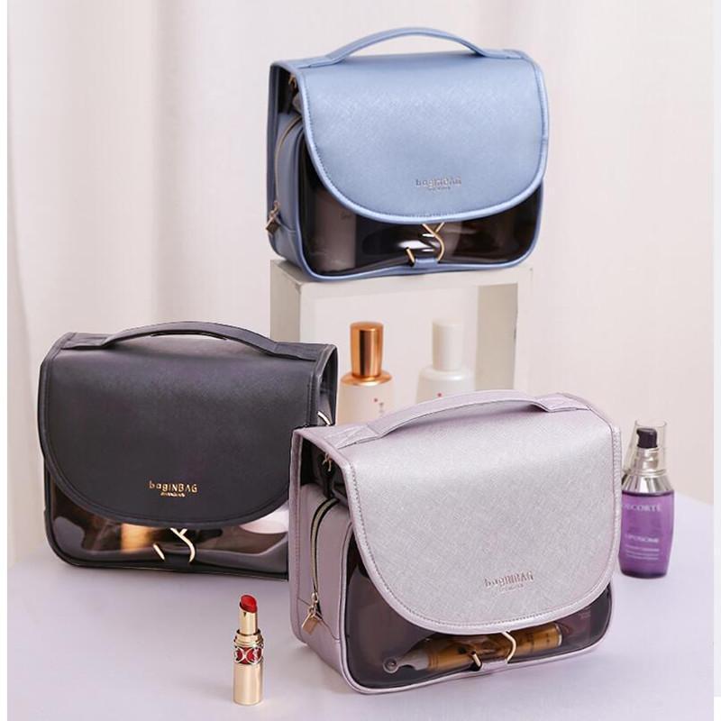 

New Cute Make up Bag Travel Cosmetic Bag Quick Makeup Purse Toiletry Organizer Makeup Pouch Waterproof Handbag1, Purple small
