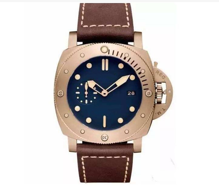 High quality Man watch Stainless steel Watchcase Casual wristwatch mechanical automatic sports New watches For Men Leather Strap PA01-2