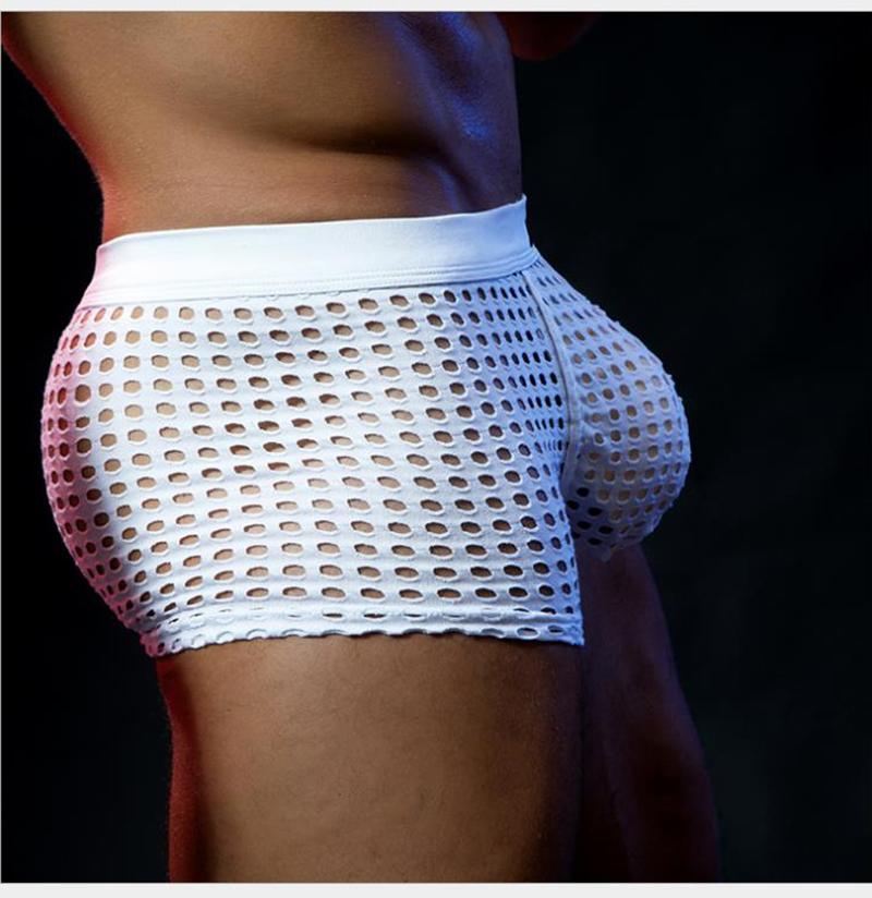 

Recommend! New Arrival 2021 Mens Sexy Mesh Erotic Jockstrap Gay Boxer Underwear, Black