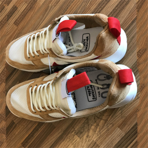 

Tom Sachs Craft Mars Yard TS NASA 2.0 Shoes Natural/Sport Red-Maple Unisex Causal Shoes 5.5-11, 01
