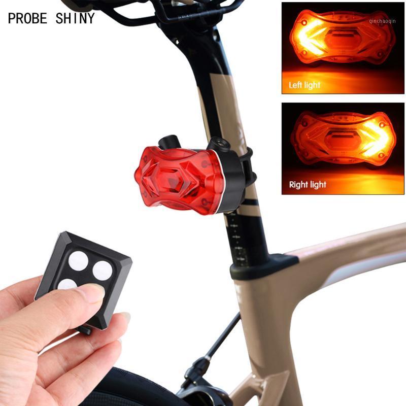 

Waterproof Bicycle Light Bicycle Bike Rear Led Tail Light Wireless Usb Remote Control Turn Signals High Quality A7131