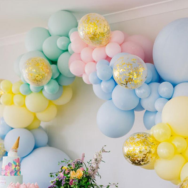 

5/10/18 inch pastel Macaron Balloons Wedding Birthday Party Candy Macaroon Balon Decoration Balloon Arch Supplies Globos