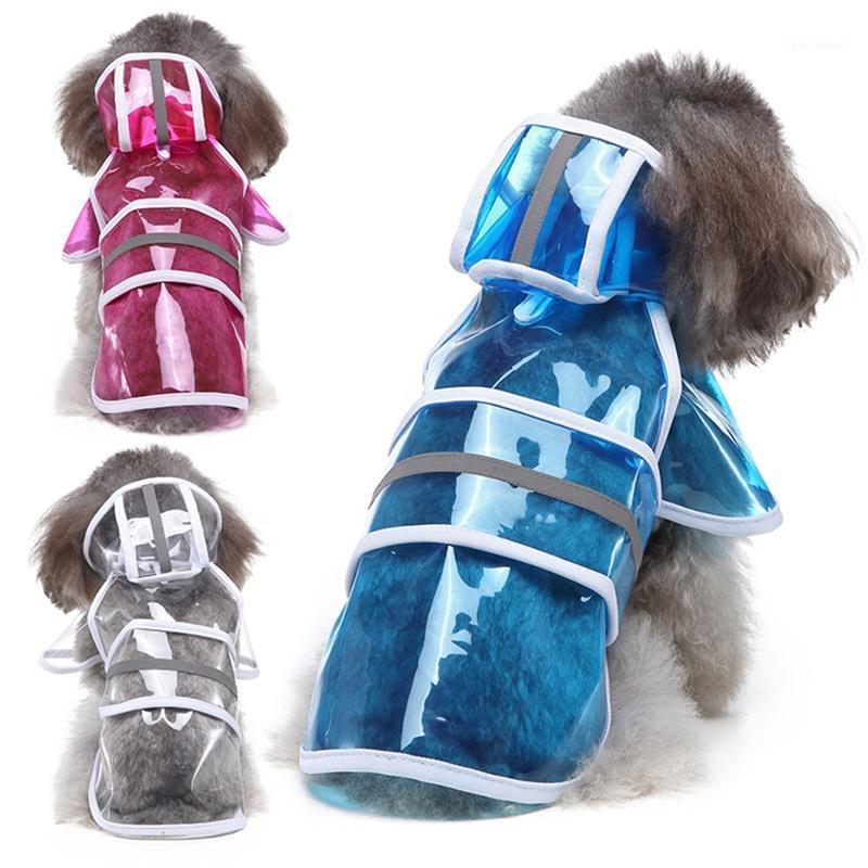 

Outdoor Puppy Pet Rain Coats Pet Clothes Transparent Raincoat Light Clothes Waterproof For Small Dog Raincoat With Hood 11, White