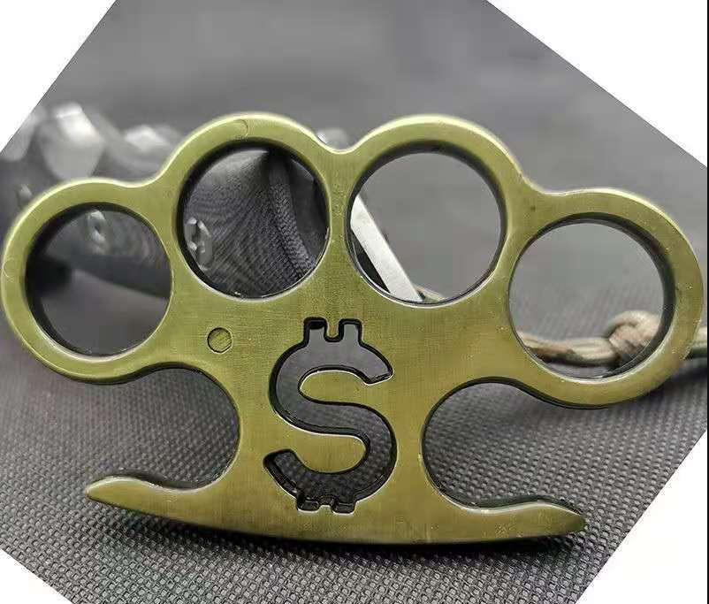 

Alloy finger tiger four finger self-defense weapon portable hand clasp fist finger martial arts self-defense combat training equipment han54