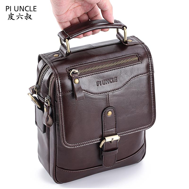 

Evening Bags 2021 Brand Genuine Leather Man Shoulder Fashion Vertical Flap Cow Messenger Bag For Male Men's Casual Tote Handbags