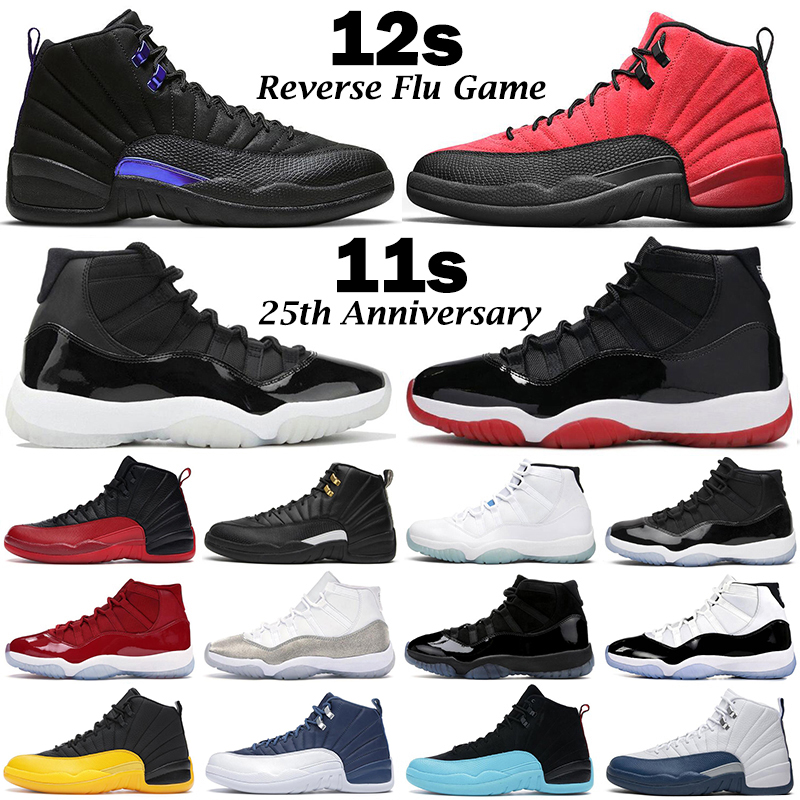 

Mens Basketball Shoes Jumpman 12s Dark Concord 12 Reverse Flu Game Gold 11s 25th 11 Men Women Sports Sneakers, Extra shoelace