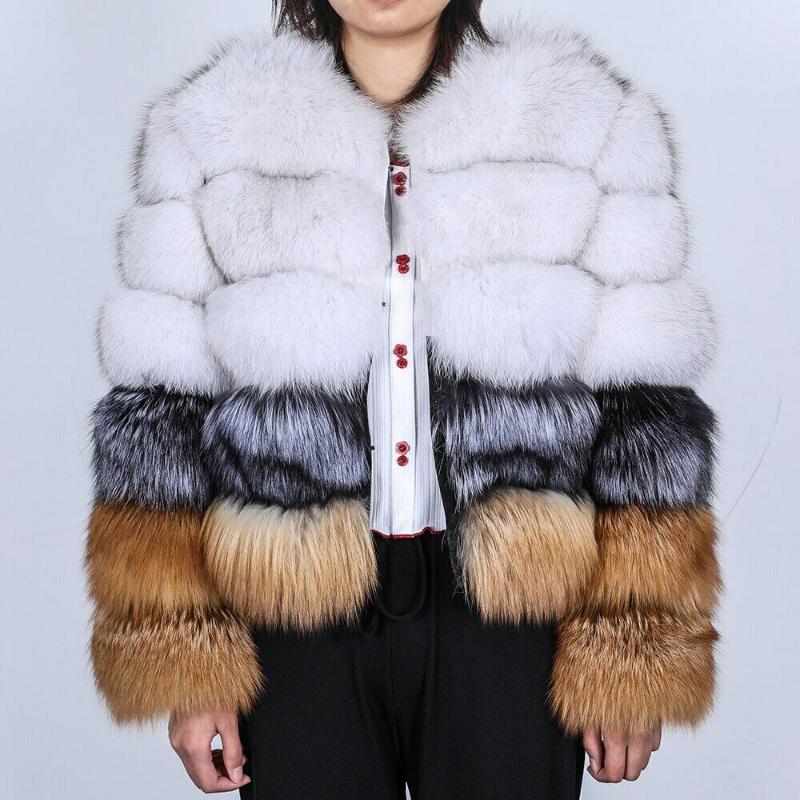 

Autumn Winter Fashion Warm Short Natural Raccoon Fur Coat Ladies Overcoat Streetwear Thick Warmth Korean Loose Soft Fur Outwear