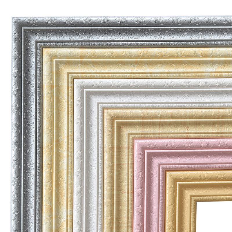

2.3M Modern Waterproof Self Adhesive Waist Line Living Room Kitchen Baseboard Vintage Wallpaper Borders 3D Foam Wall Stickers