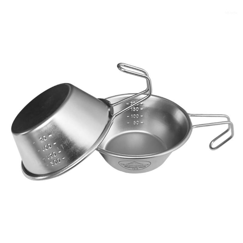 

Outdoor Stainless Steel Folding Bowl Picnic BBQ Cup Mountain Climbing Water Camping Portable Cooker Instant Noodles Utensils Pot1