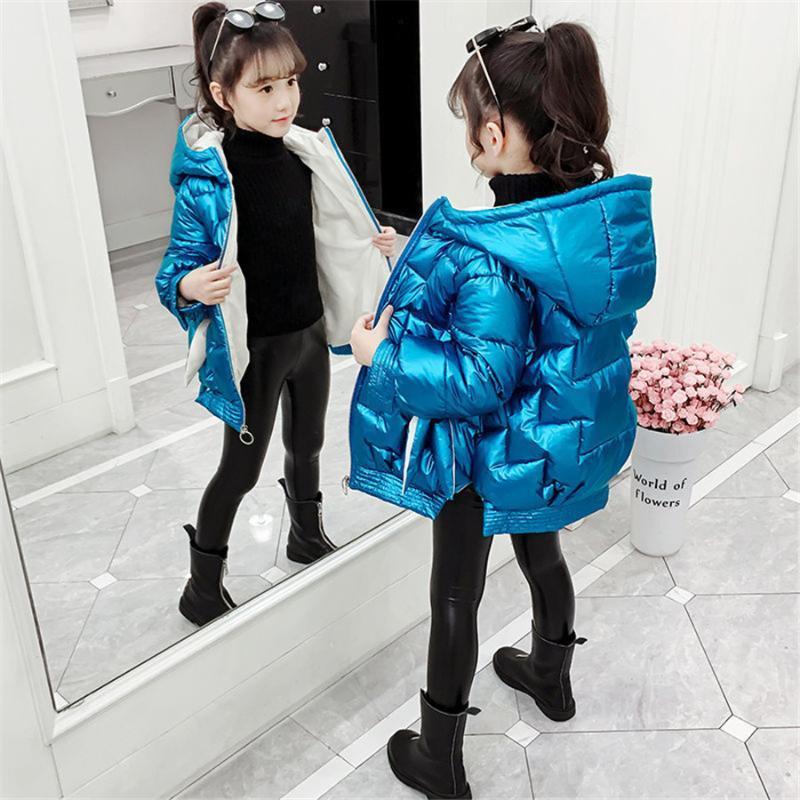 

Children's Winter Girls Warm Coat Fashion Kids Hooded Jacket Coat for Girl Outerwear Long Style Girls Clothes 3-13year1, As picture