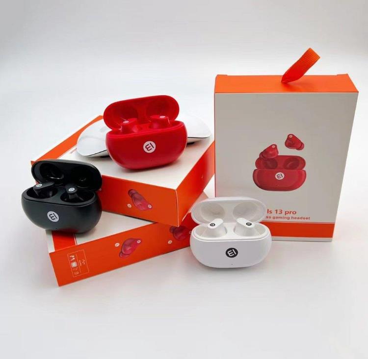 

TWS Wireless Headphones Studios Buds Bluetooth 5.0 Earphone Noise Cancelling Headset Stereo Sound Music In-ear Earbuds, Red