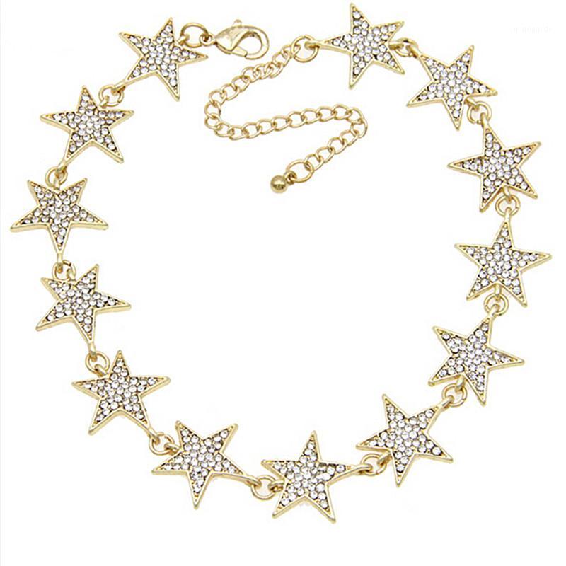

Rhinestone Star Collar Chokers Necklace Statement Jewelry luxury Necklaces For Women1