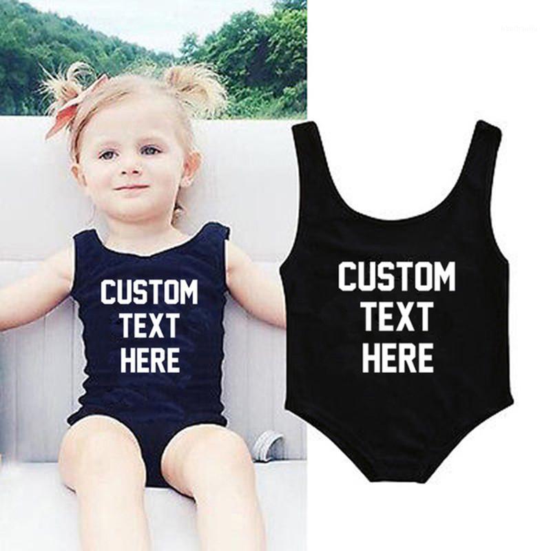

Custom Texts One Piece Swimsuit Girls Swimwear Plus Size Bathing Suit monokini Beach Wear badpak maillot de bain Swim Suit Black1