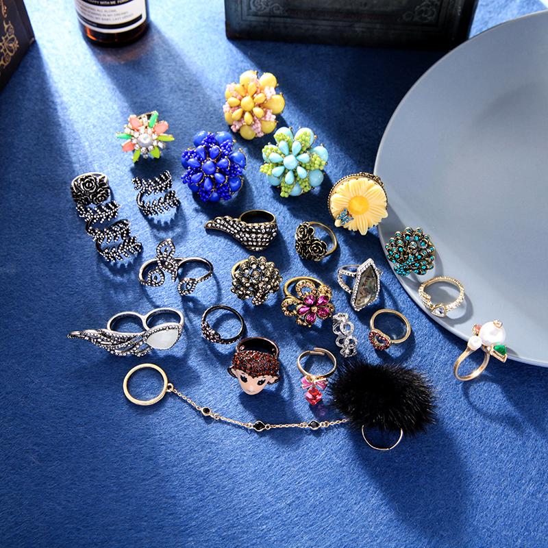 

kissme Clearance Sale Vintage Classic Finger Rings For Women Multiple-choice Unique Rings Fashion Jewelry Big Discount Wholesale