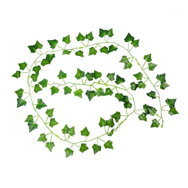 

Hot Sale 2M Long Artificial Plants Green Ivy Leaves Artificial Grape Vine Fake Parthenocissus Foliage Leaves Home Wedding Bar De1, Creeper section