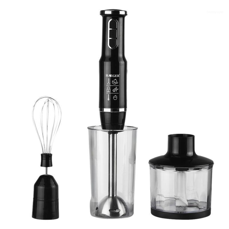 

Haeger Smoothie Portable Hand Blender for Kitchen 4 in 1 Processor Stick with Chopper Whisk Electric Juicer Mixer Machine E1