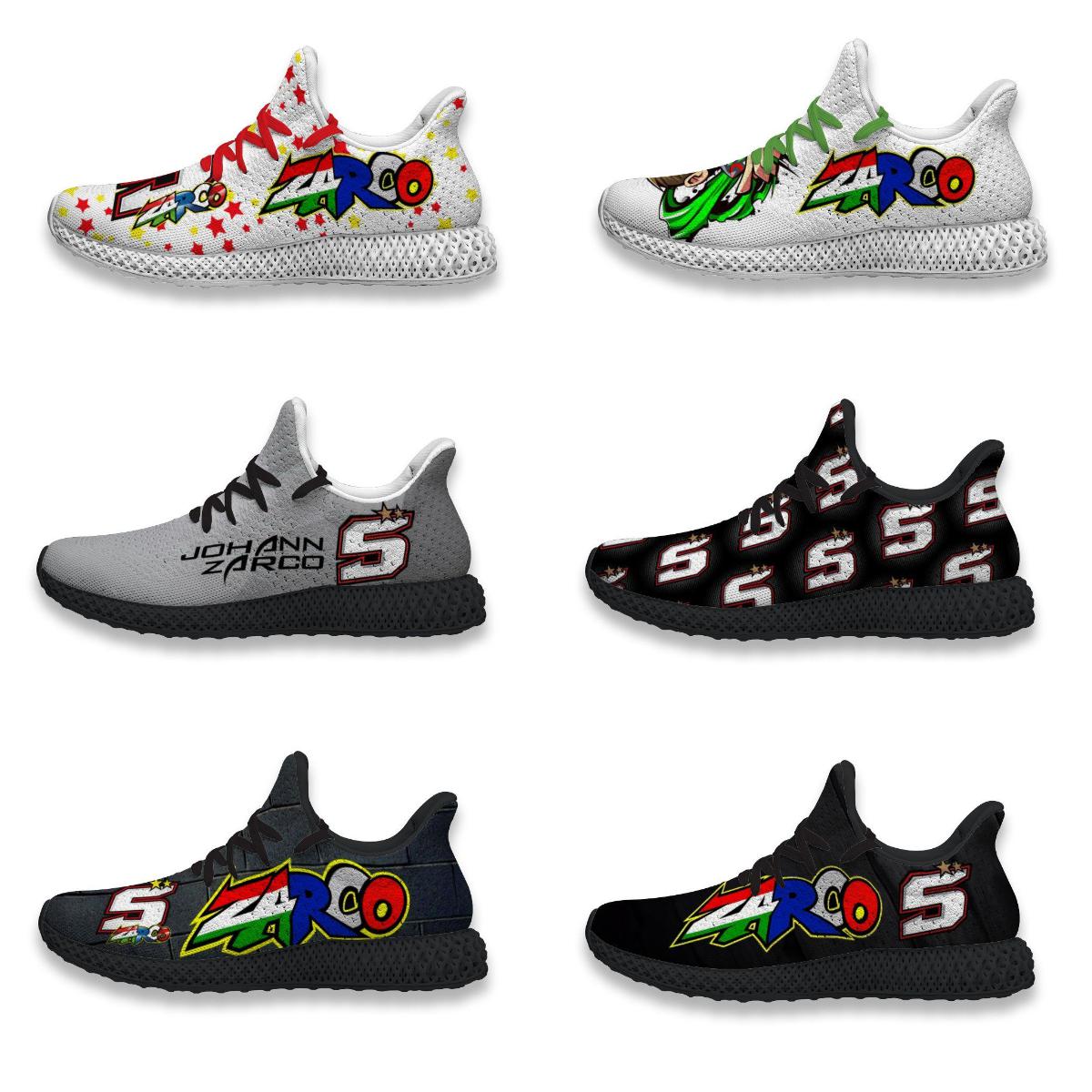 

4D running shoes MotoGP Johann Zarco 5 fun printing men's women's classic lightweight customized leisure outdoor sports Sneaker