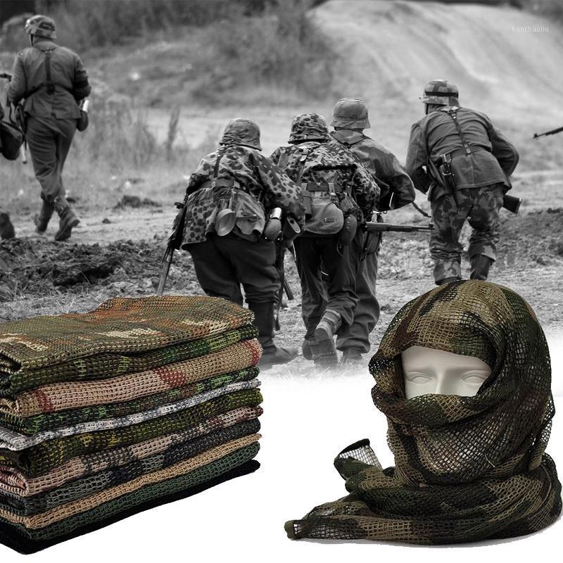 

1 Pcs Camouflage Tactical Mesh Scarf Sniper Face Veil Camping Hunting Multi Purpose Hiking Scarve 180*85cm1, Style 3