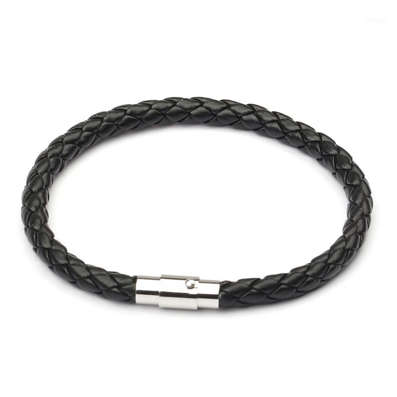 

Charm Bracelets NIUYITID Magnetic Buckle Bracelet Men Leather Braid Boy Wholesale Male Wrist Band Pulsera Jewelry 2021 Arrival1