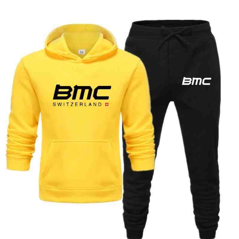 

2020 BMC Swiss cycling Hoodie autumn winter round neck Hoodie and sweatpants men's plus size s-3xl C0929, White