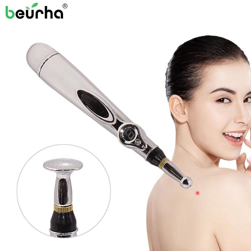 

3 in 1 Electric Acupuncture Pen Magnet Therapy Heal Massage Gun Meridian Laser Therapy Heal Energy Pen Relief Pain Tools