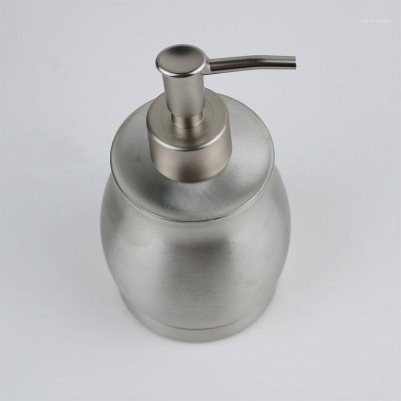 

390ml Hand Soap Pump Bottle Stainless Steel Bathroom Lotion Shampoo Dispenser L9CC1