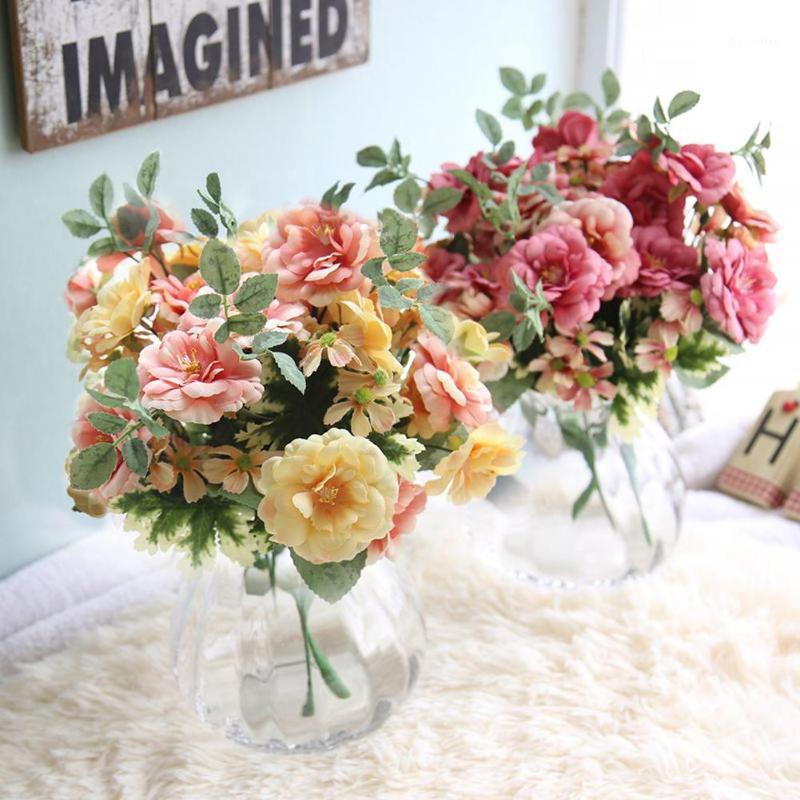 

Artificial Flower Decoration Simulation Bouquet Realistic Colorful Portable Flower Pendant For Wedding Home Shop Decorations1