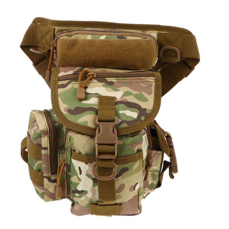 

1pc Leg Bag Waterproof Mountaineering Bags Leg Pouches Practical Camping Bag, Black