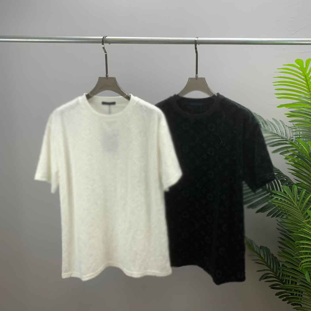 

2021ss spring and summer new high grade cotton printing short sleeve round neck panel T-Shirt Size: m--xl-xxl-xxxl Color: black white x5g5df4