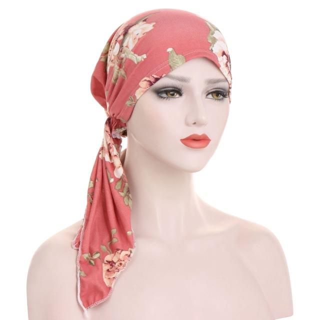 

2020 New fashion Muslim hijab caps for women Leopard print arab wrap head scarf hijab underscarf caps hair accessories, Silver