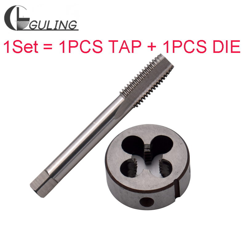 

1 Set HSS Left Hand Screw tap and die set M3 M4 M5 M6 M8 M10 M12 M13 M14 M15 Round dies Metric Fine Thread Straight Flute taps