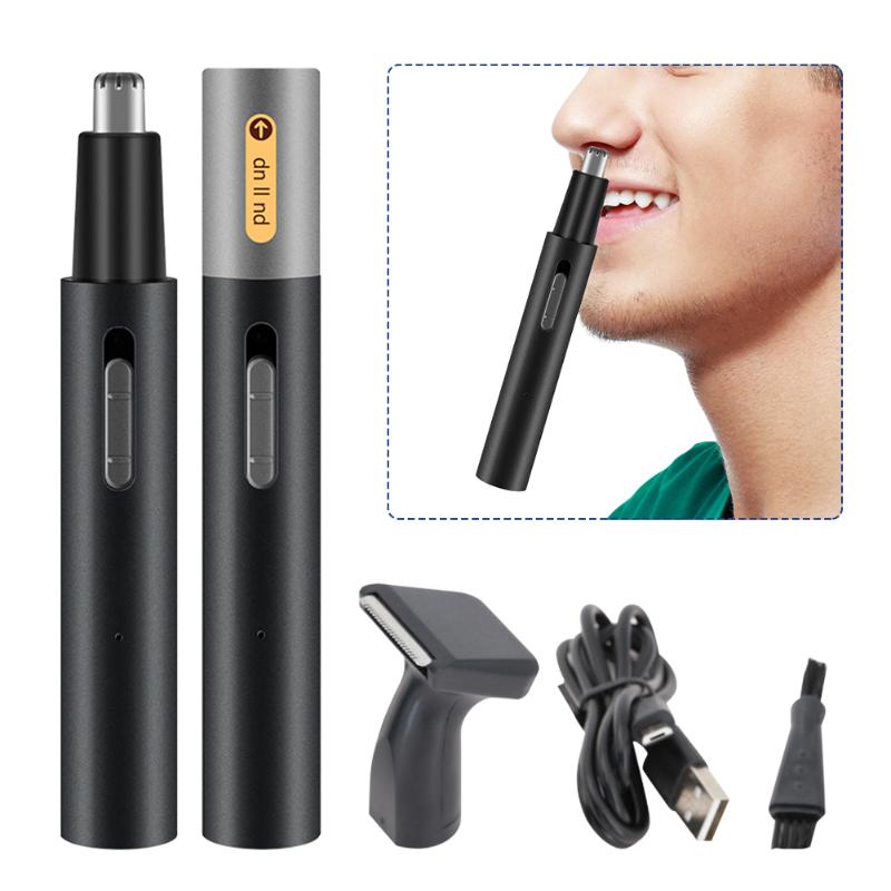 

Men Women Electric Nose Hair Trimmer Portable Clippers Grooming Travel Professional Ear Painless Easy Clean USB Rechargeable