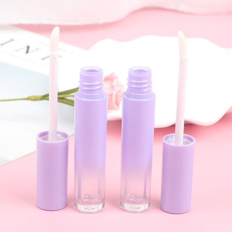 

4.5ml DIY Long Lipgloss Lip Oil Wand Tube Mascara Brush Containers Lipstick Lip Bottle ABS Purple Gradient Glaze Tube1